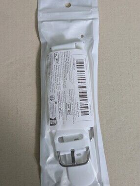 White Silicone Replacement Wristband for Smartwatches 2pk